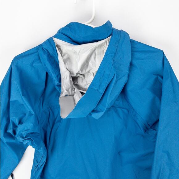 Vintage REI Staff Jacket Women’s Small Microfiber Hooded Windbreaker Travel Blue - Picture 12 of 16